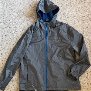 Men's Gray Raincoat /All weather jacket. Unisex size L